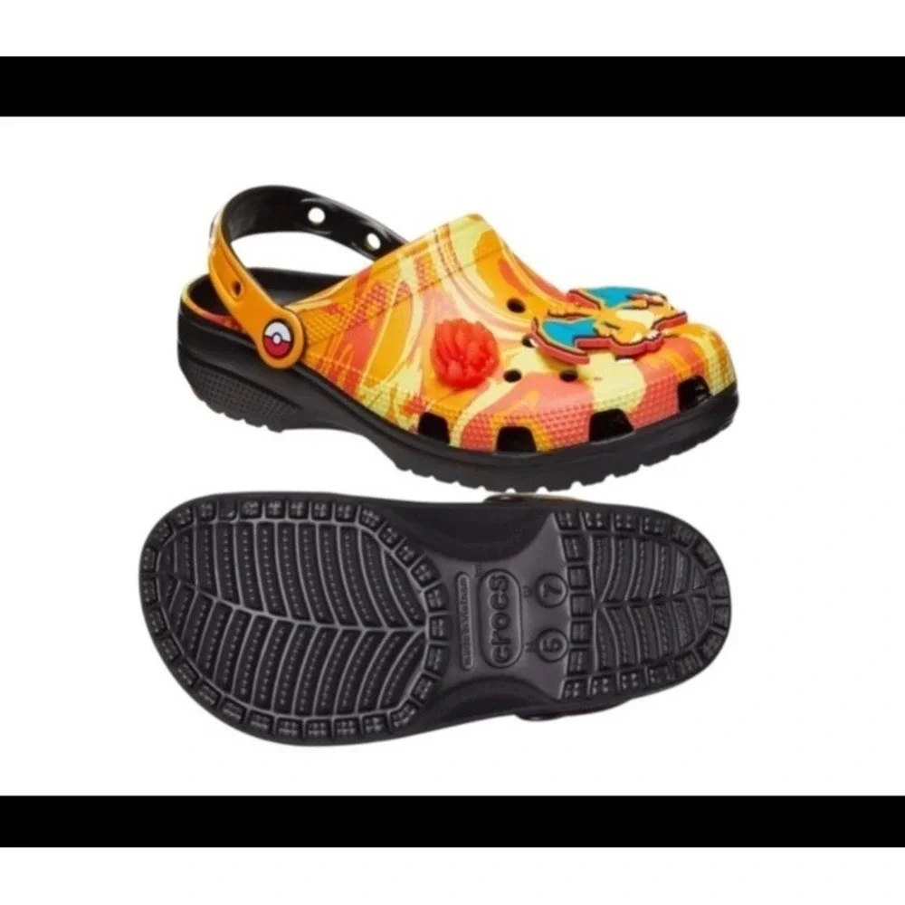 Crocs Pokemon Classic‎ Clogs Charizard Orange Yellow 210242-001 Men Sizes